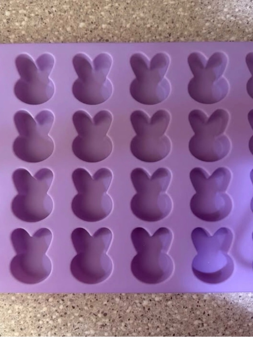 Silicone Bunny Mold Tray - Purple